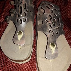 Gold gladiator birkenstock